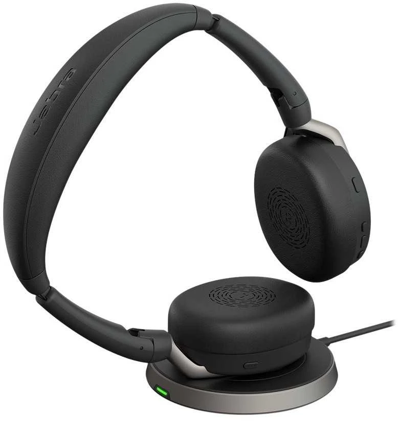 Jabra Evolve2 65 Flex UC Stereo - Ausinės - with belaidės charging pad