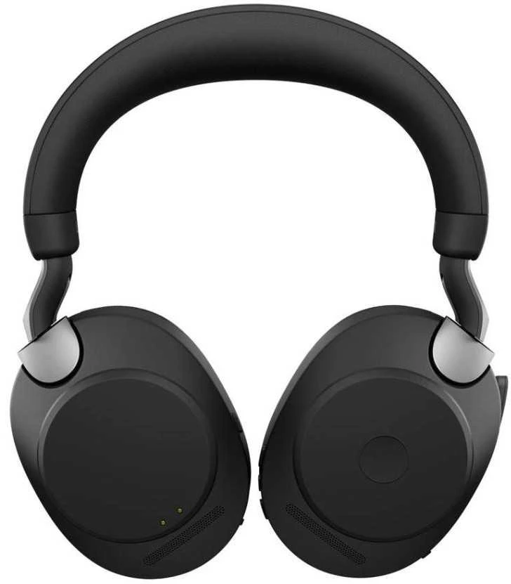 Jabra Evolve2 85 juodos ausinės iš priekio