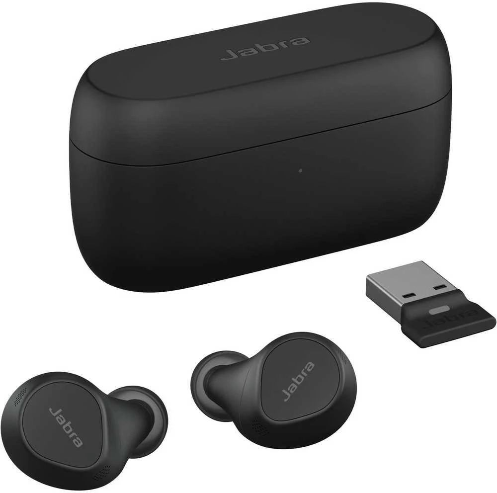 Ausinės Jabra Evolve2 Buds USA-A UC - Belaidės Charging Pad