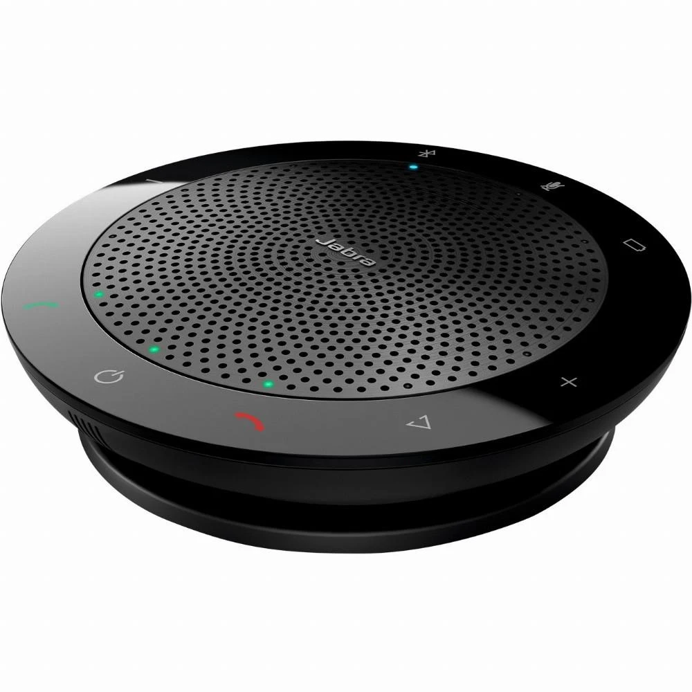 JABRA SPEAK 510 MS garsiakalbis, skirtas UC ir amp; BT USB konferencijos sprendimas 360 laipsnių mikrofono prijungimo ir atkūrimo nutildymo ir garsumo mygtukas