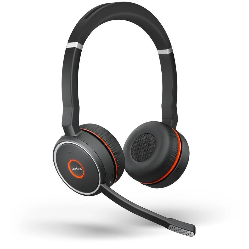 Belaidės ausinės Jabra Evolve 75 SE MS Duo, Juodos