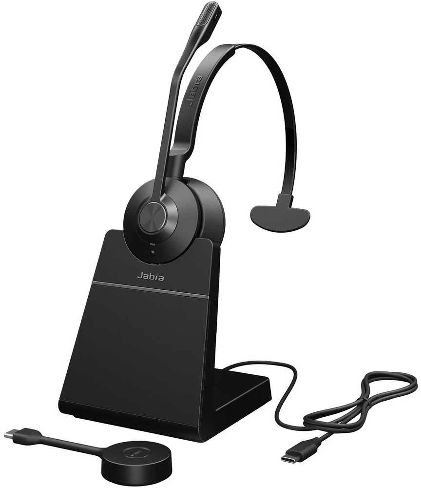 Jabra Engage 55 mono laisvų rankų įranga su įkrovimo stotele
