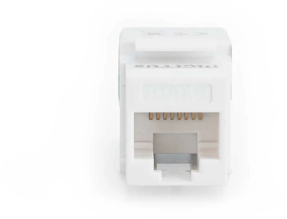 Assmann Electronic DIGITUS Keystone Modul Cat6 RJ45 neekranuoto kabelio montavimas per E klasės LSA juosteles