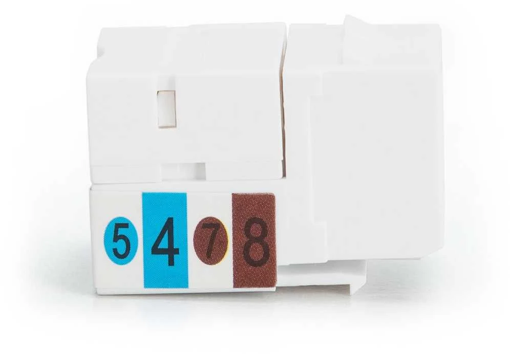 Assmann Electronic DIGITUS Keystone Modul Cat6 RJ45 neekranuoto kabelio montavimas per E klasės LSA juosteles