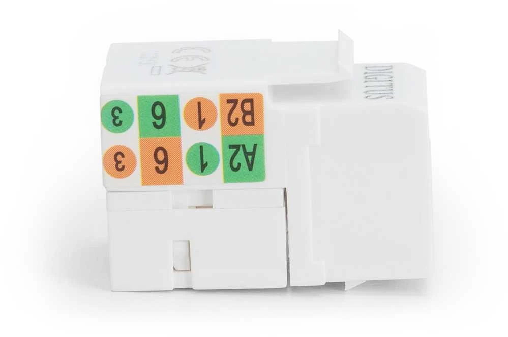 Assmann Electronic DIGITUS Keystone Modul Cat6 RJ45 neekranuoto kabelio montavimas per E klasės LSA juosteles