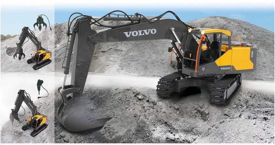 Carruzzo Jamara Excavator Volvo EC160E Radijo bangomis valdomas (RC) modelis Ekskavatorius Elektrinis variklis