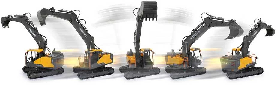 Carruzzo Jamara Excavator Volvo EC160E Radijo bangomis valdomas (RC) modelis Ekskavatorius Elektrinis variklis