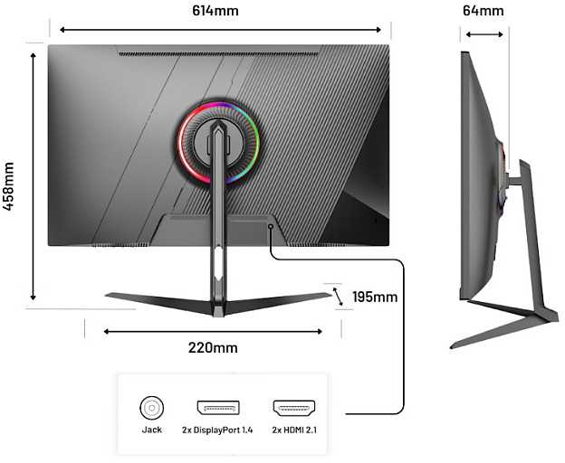 Monitorius JapanNext JN-I270UHD16FHD32