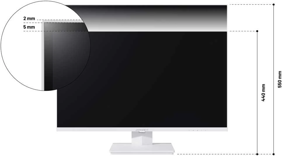 Carruzzo JAPANNEXT JN-IPS270UHD60F-C65W-HSP-W kompiuterio monitorius 68,6 cm (27″) 3840 x 2160 pikseliai 4K Ultra HD LED Balta