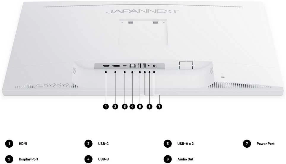 Carruzzo JAPANNEXT JN-IPS270UHD60F-C65W-HSP-W kompiuterio monitorius 68,6 cm (27″) 3840 x 2160 pikseliai 4K Ultra HD LED Balta