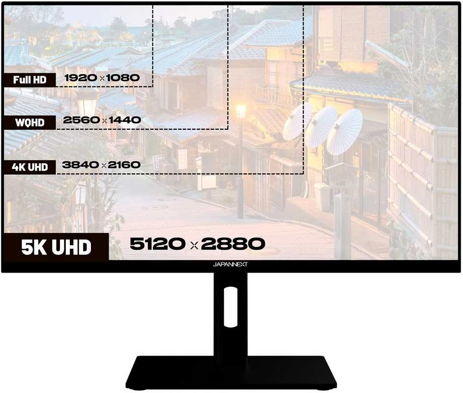 Carruzzo JAPANNEXT JN-IPS275K-HSPC9 kompiuterio monitorius 68,6 cm (27″) 5120 x 2880 pikseliai 5K Ultra HD LED Juoda, Sidabras