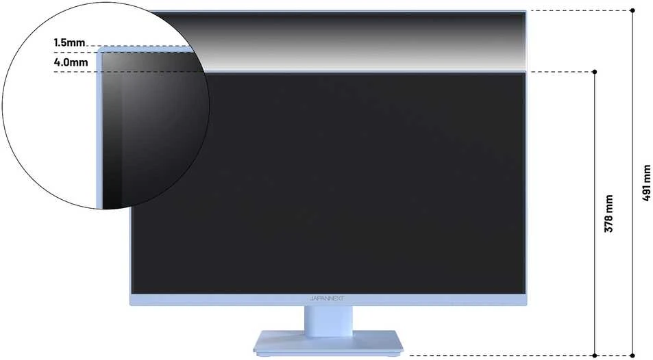 Carruzzo JAPANNEXT JN-I238FHD120F-HSP-BB kompiuterio monitorius 60,5 cm (23.8″) 1920 x 1080 pikseliai „Full HD“ LCD Mėlyna