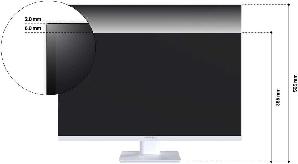 Carruzzo JAPANNEXT JN-IPS270WQHD75F-C65W-HSP-W kompiuterio monitorius 68,6 cm (27″) 2560 x 1440 pikseliai Quad HD LED Balta