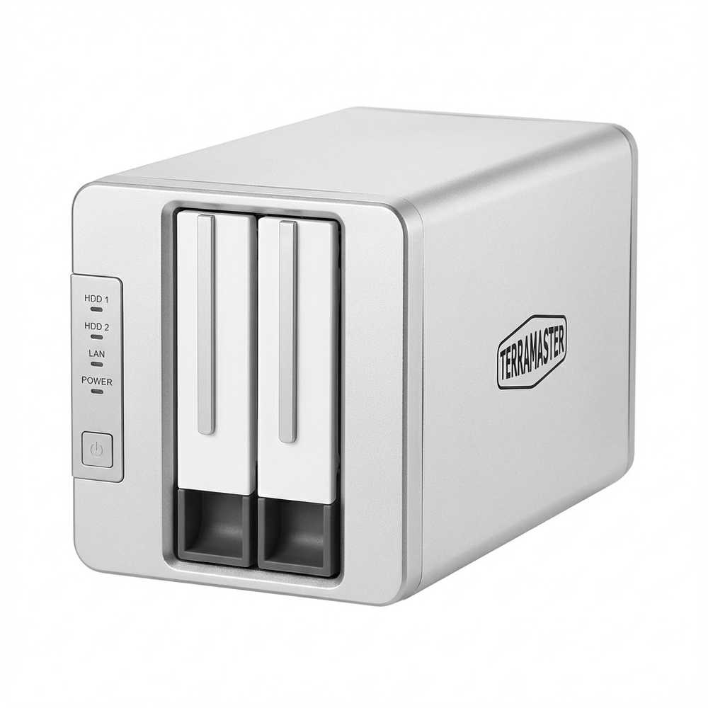 Carruzzo TerraMaster D2-320 diskų masyvas Desktopas Juoda