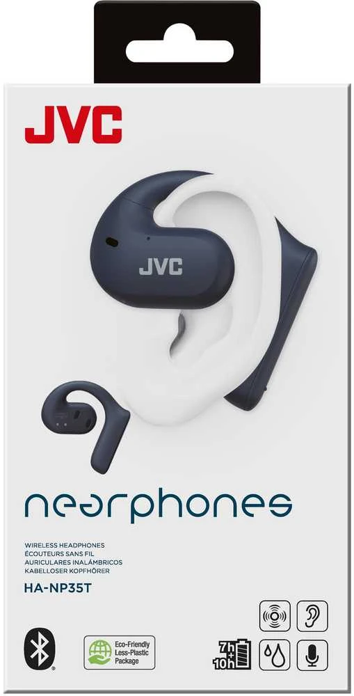 JVC, HA-NP35T-AU, mėlynos sp. dinaminės ausinės