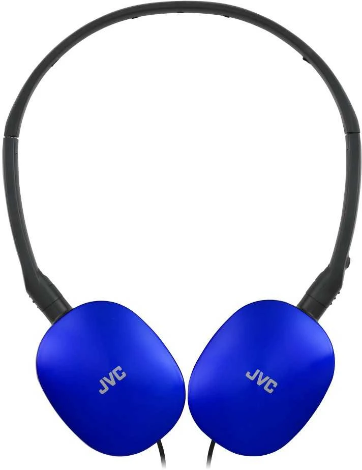JVC HA-S160MAU mėlynos ausinės tiesiu kampu