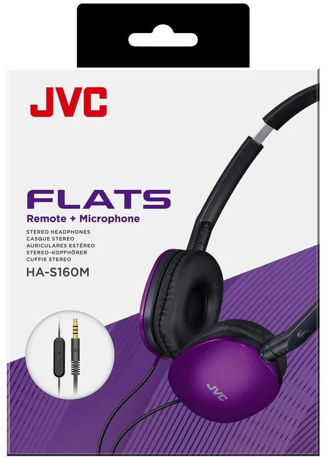 JVC, HA-S160MVU, violetinės sp. dinaminės ausinės