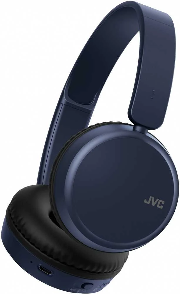 JVC, HA-S36W-AU, mėlynos sp. dinaminės ausinės, mikrofonas