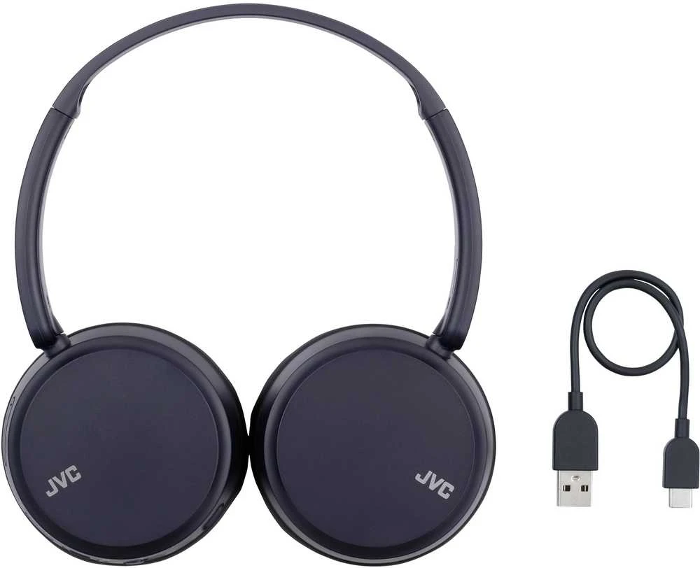 JVC, HA-S36W-AU, mėlynos sp. dinaminės ausinės, mikrofonas