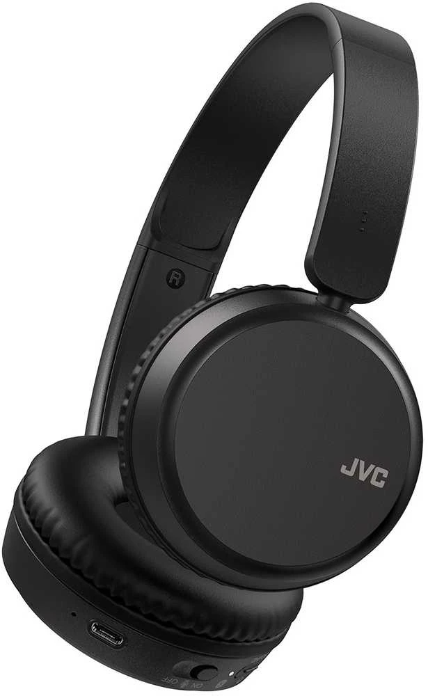 JVC, HA-S36W-BU, juodos sp. dinaminės ausinės, mikrofonas