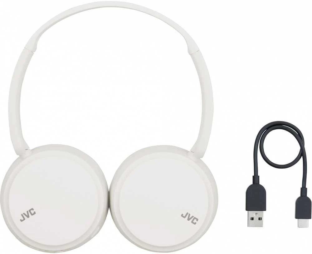 JVC, HA-S36W-WU, baltos sp. dinaminės ausinės, mikrofonas
