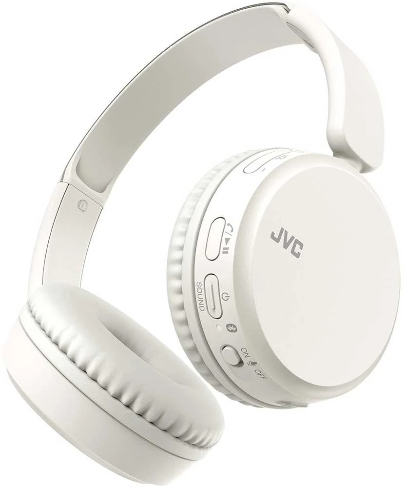 JVC, HA-S36W-WU, baltos sp. dinaminės ausinės, mikrofonas