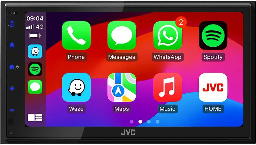 Automagnetola JVC, KW-M695DBW 2-DIN AV grotuvas su 6.8" ekranu, Bluetooth