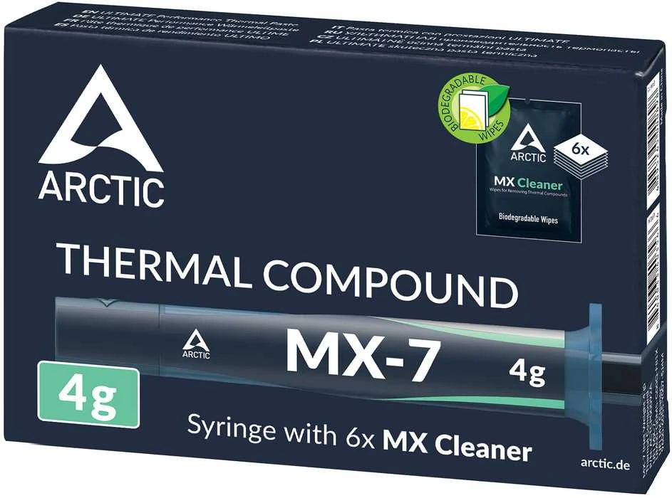 Arctic Cooling „Arctic MX-7“ terminė pasta su valymo servetėlėmis – 4 g