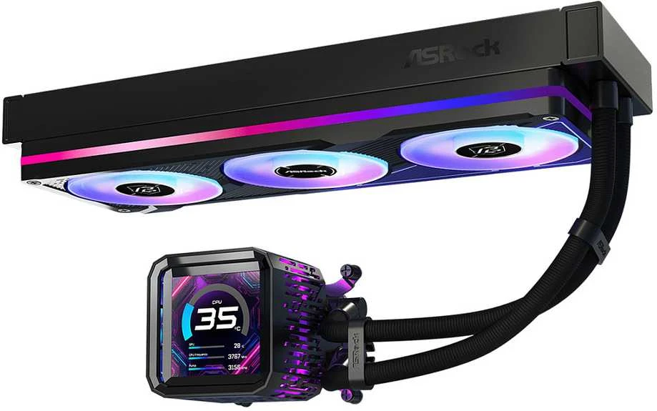 ASRock Phantom Gaming 360 LCD aušinimas