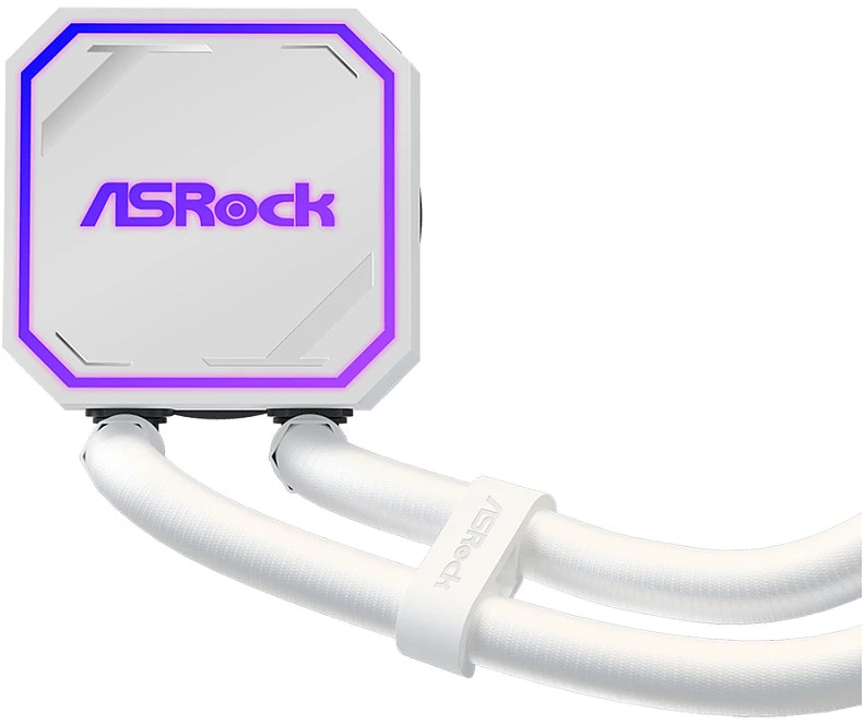 ASRock Pro Baltas 360 ARGB aušinimas