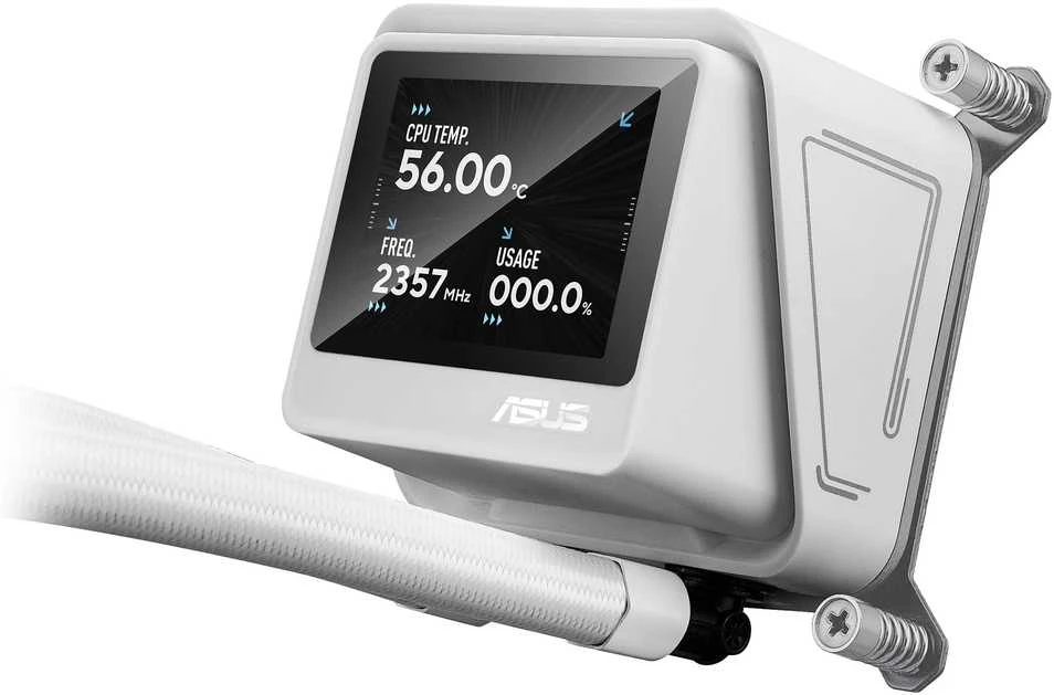 ASUS balto aušintuvo bloko LCD ekranas