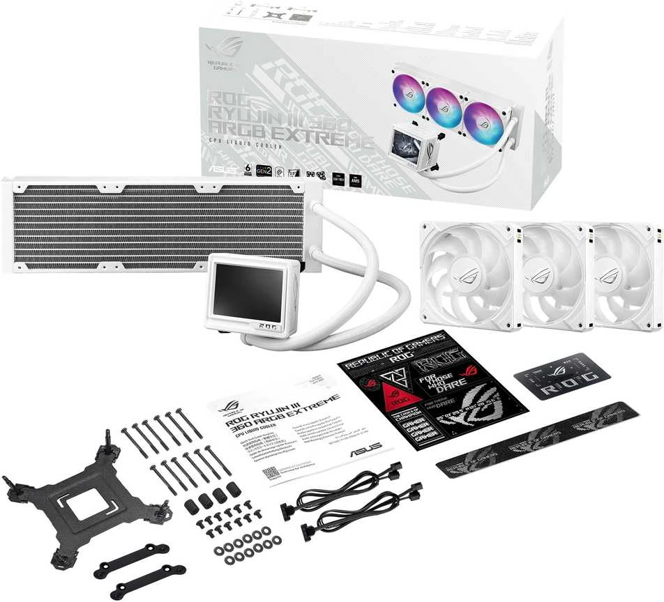 Asus ROG RYUJIN III 360 ARGB Extreme Baltas