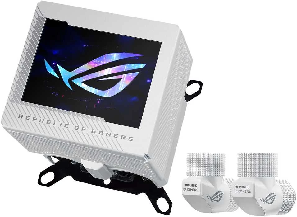 ASUS ROG Ryujin III procesoriaus vandens blokas – Intel ir AMD procesoriams, baltas