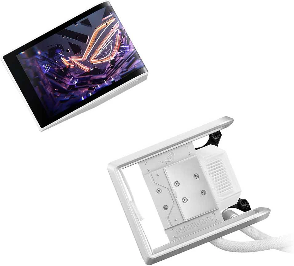 Asus ROG RYUO IV 360 ARGB Wht - viskas viename vandens aušinimas, 12 cm (baltas)