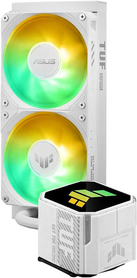ASUS TUF GAMING LC III 240 ARGB WHT procesorius „viskas viename“ skysčio aušintuvas 12 cm Baltas