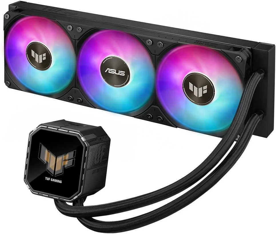 ASUS TUF Gaming LC III 360 ARGB LCD procesorius „viskas viename“ skysčio aušintuvas 12 cm Juodas 1 vnt.