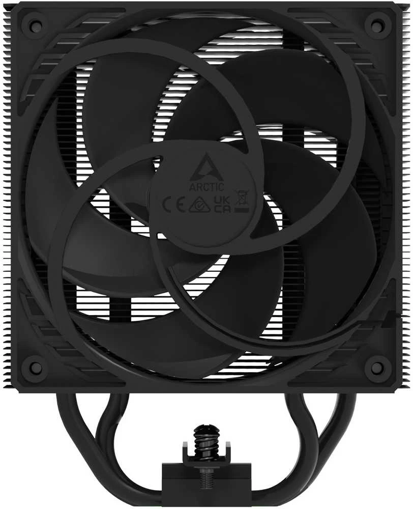Juodas Arctic Freeer 36 ventiliatorius iš priekio