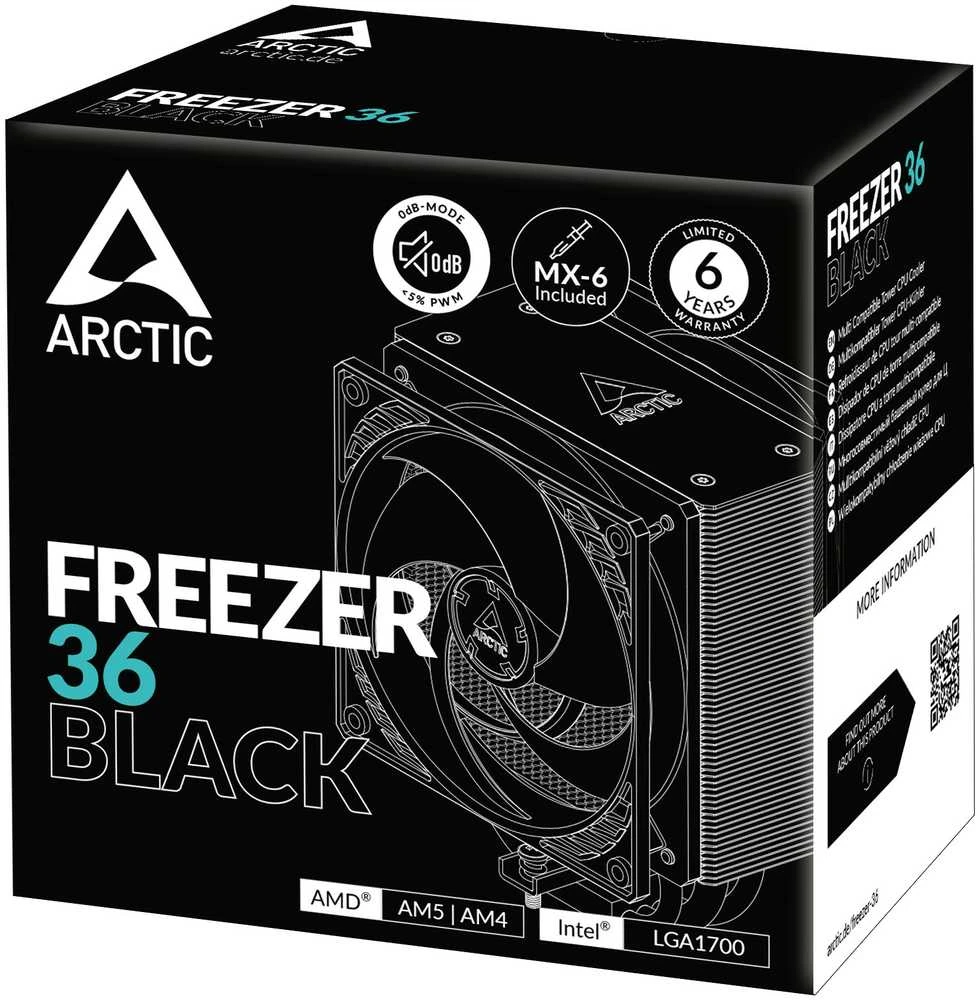 ARCTIC Šaldiklis 36 procesoriaus aušintuvas, juodas
