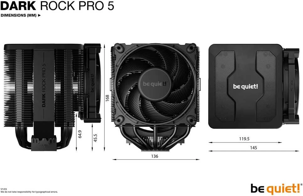 LISTAN BE QUIET Dark Rock Pro 5 procesoriaus aušintuvas