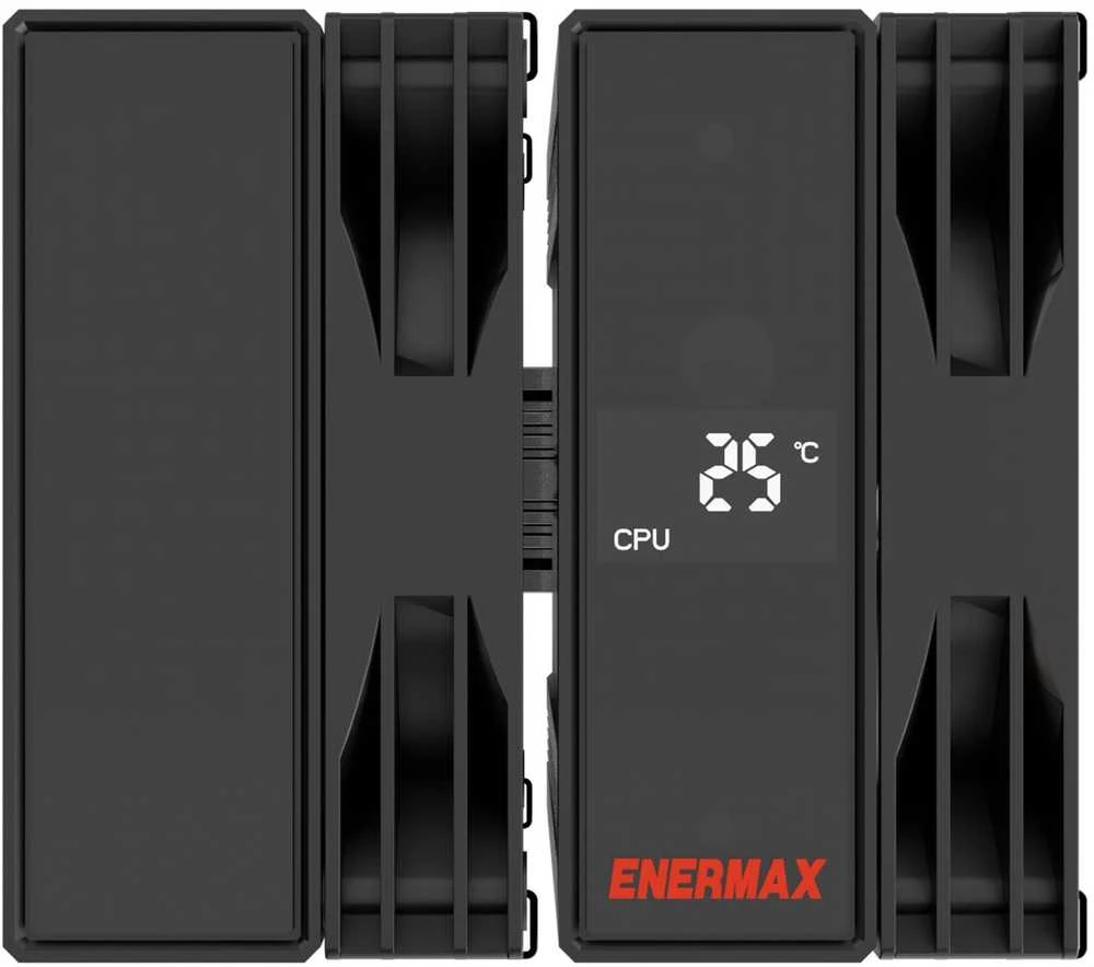 Enermax ETS-TD60D Kompiuterio aušinimo sistema Procesorius Orinis aušintuvas 12 cm Juoda