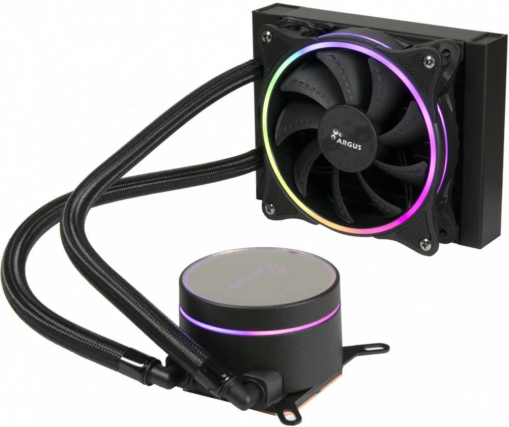Argus Iceman LC120 RGB aušinimo sistema su LED ventiliatoriumi