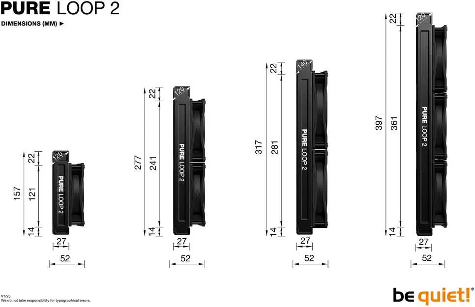 LISTAN BE QUIET PURE LOOP 2 240mm