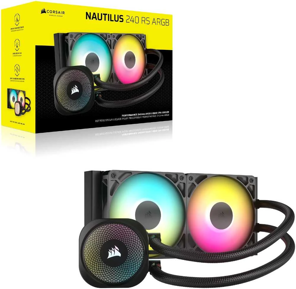 „Corsair NAUTILUS 240 RS ARGB CW-9060092-WW“ ausinės
