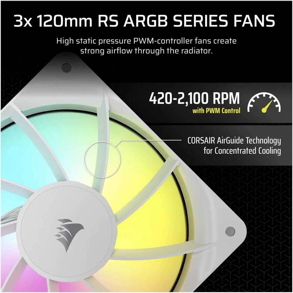 „Corsair NAUTILUS 240 RS ARGB CW-9060092-WW“ ausinės