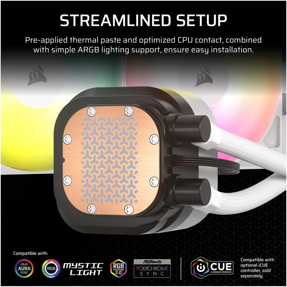 „Corsair NAUTILUS 240 RS ARGB CW-9060092-WW“ ausinės