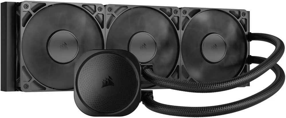 „Corsair Nautilus 360 RS“ pagrindinės plokštės universalus skysčio aušintuvas, Juodas