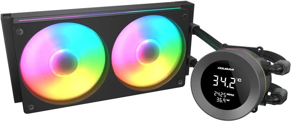 Cougar Poseidon Vistek 240 aušintuvas su LCD ekranu
