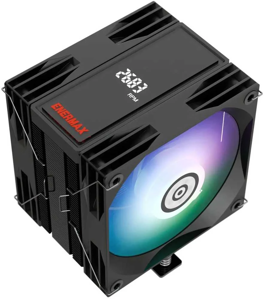 Enermax ETS-T41D-ARGB Kompiuterio aušinimo sistema Procesorius Orinis aušintuvas 12 cm Juoda