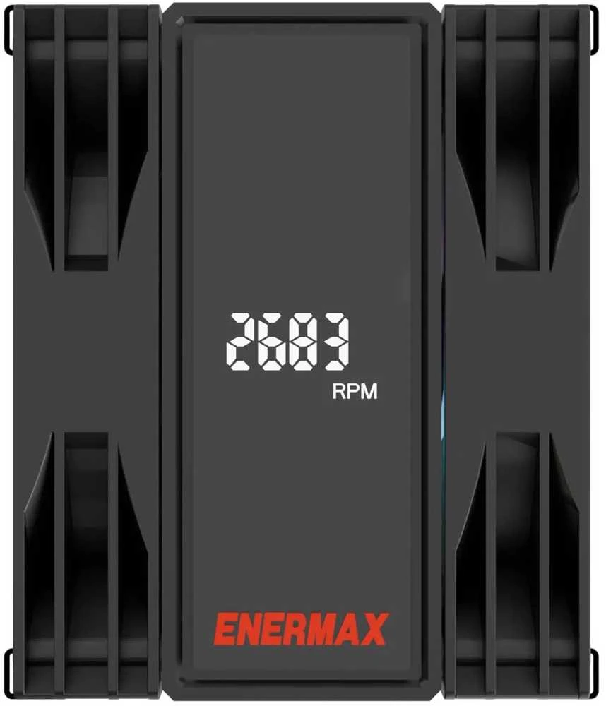 Enermax ETS-T41D-ARGB Kompiuterio aušinimo sistema Procesorius Orinis aušintuvas 12 cm Juoda