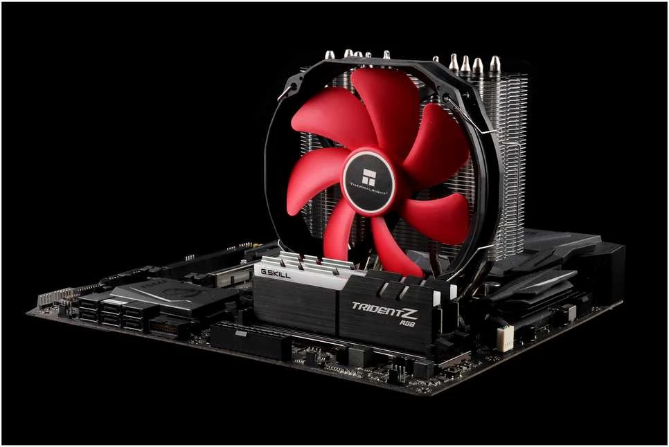 THR Thermalright TA140 Kompiuterio aušinimo sistema Procesorius Orinis aušintuvas 14 cm Pilka, Raudona